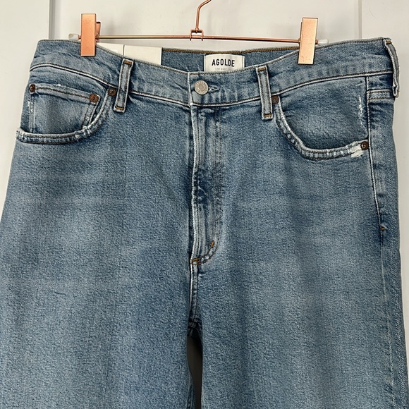 Agolde Wilder Jean Mid Rise Comfort Straight in Cascadia - Picture 3 of 4